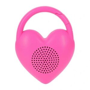 Pink Heart Carabiner Bluetooth Wireless Speaker Comes With Charging Cable 4.3”